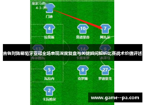 吉鲁对阵葡萄牙亚冠全场表现深度复盘与关键瞬间解析比赛战术价值评述